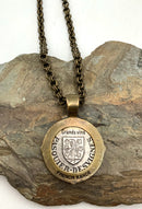French Kande Bronze Grandsvins Coin Necklace