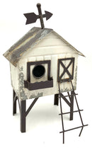 Metal Chicken Coop Birdhouse