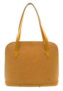 LOUIS VUITTON Vintage Mustard Epi Leather Lussac Shoulder Bag