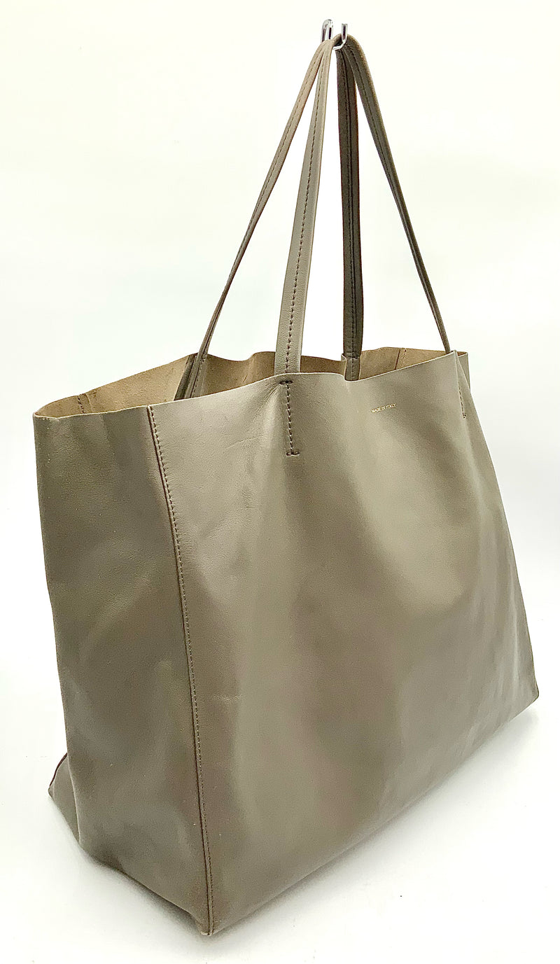 CELINE Putty Leather Horizontal Cabas Tote