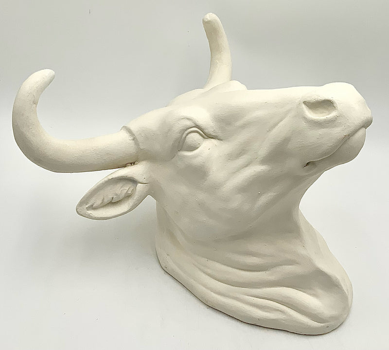 White Hanging Bull Head