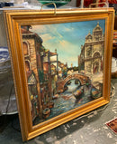 Wen Ze Chen "Morning Light in Venice" Original Oil on Canvas