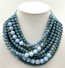 Fairchild Baldwin Leather & Faceted Resin Beaded Necklace