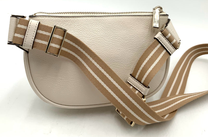 KATE SPADE Parchment Pebbled Lea "Rosie" Belt/Fanny Bag