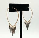 14kt & 10kt Gold & Diamond Icicle Earrings
