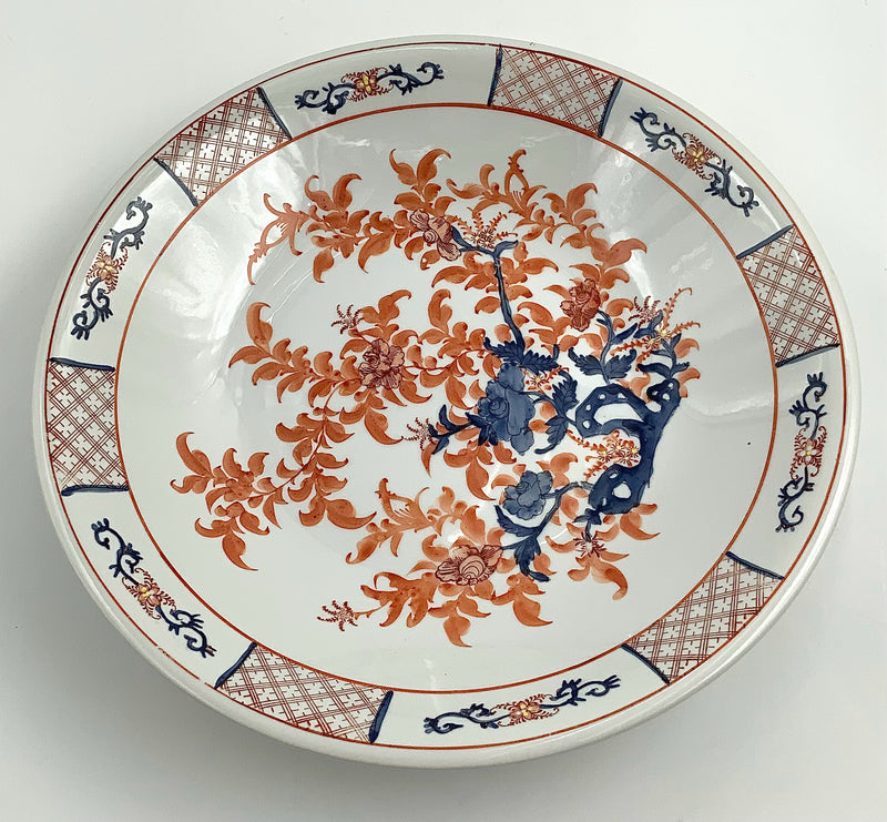 Handpainted Japanese Imari Centerpiece Bowl