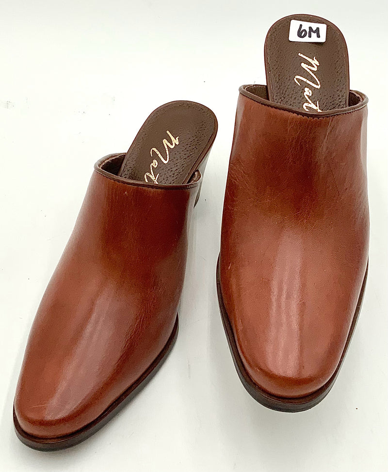 MATISSE Brown Leather Commodore Mules 6M