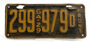 Vintage 1929 Georgia License Plate-Front