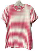 HINSON WU Pink/White Stripe S/S Top