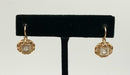 14kt Gold & Glass Earrings