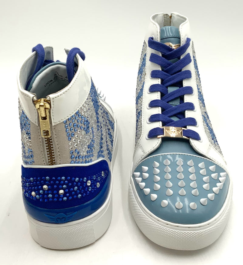 FERRARI MASSARI Lea "Lit Hustler Baby Blue" High Top Sneakers 11