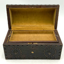 Vintage Leather Studded Jewel Box
