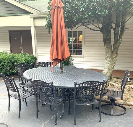 Gensun Cast Aluminum Outdoor Dining Set