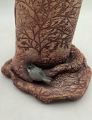 Signed Tree Trunk Pottery Vase