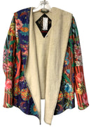 JOHNNY WAS Multi Floral â€œRicoâ€  Sherpa Hooded Jacket
