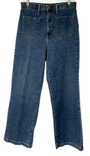 JUST BLACK Medium Wash Slip Pocket Wide Leg Jeans sz 30