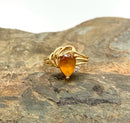14kt Gold, Diamond & Citrine Ring