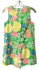 LILLY PULITZER Green/Pink/Yellow Hibiscus Stroll "Gretchen" Romper