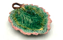 Etruscan Majolica Begonia Leaf Dish