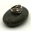 KING BABY Sterling Retired Cross Design Ring