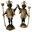 Pair of Vintage Blackamoor Candleholders