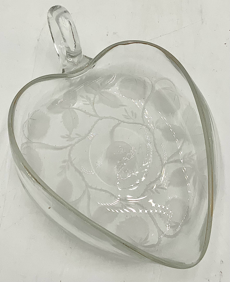 Antique Etched Glass Tastevin