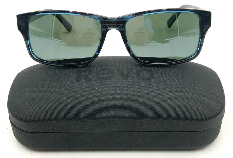REVO Blue Frame Polarized Finley Sunglasses