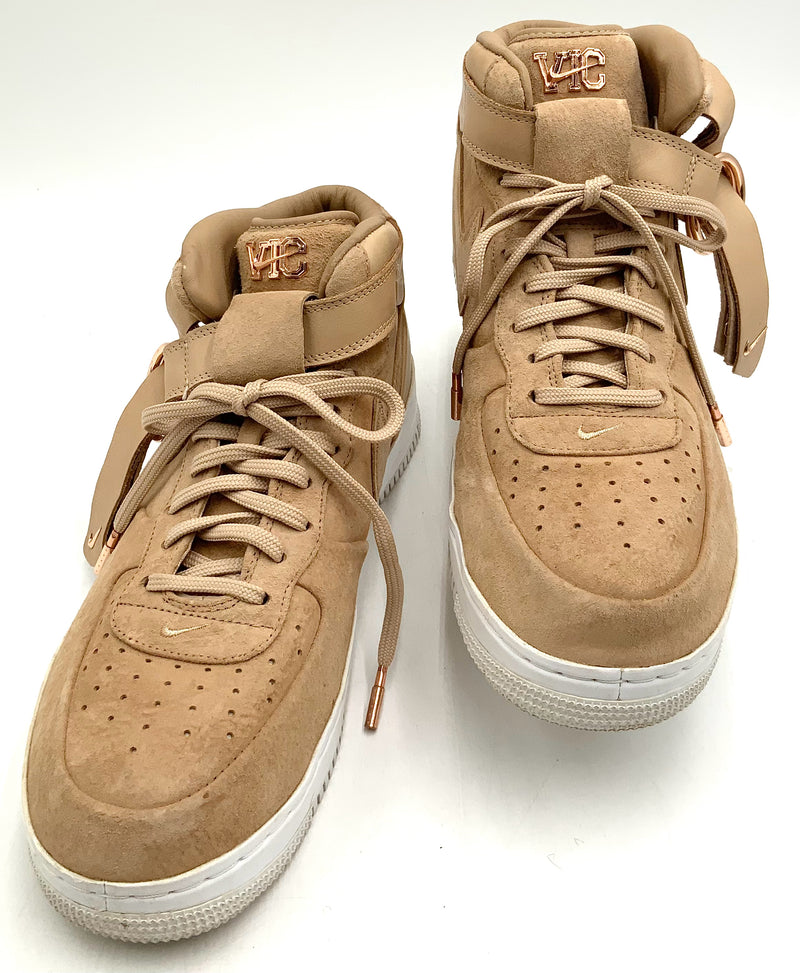 NIKE Tan Lea Victor Cruz x Air Force 1 High Top Sneakers 11.5