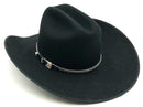 RESISTOL Black 3X Tuff Hedeman Bull Bash Cowboy Hat Sz 7 1/4