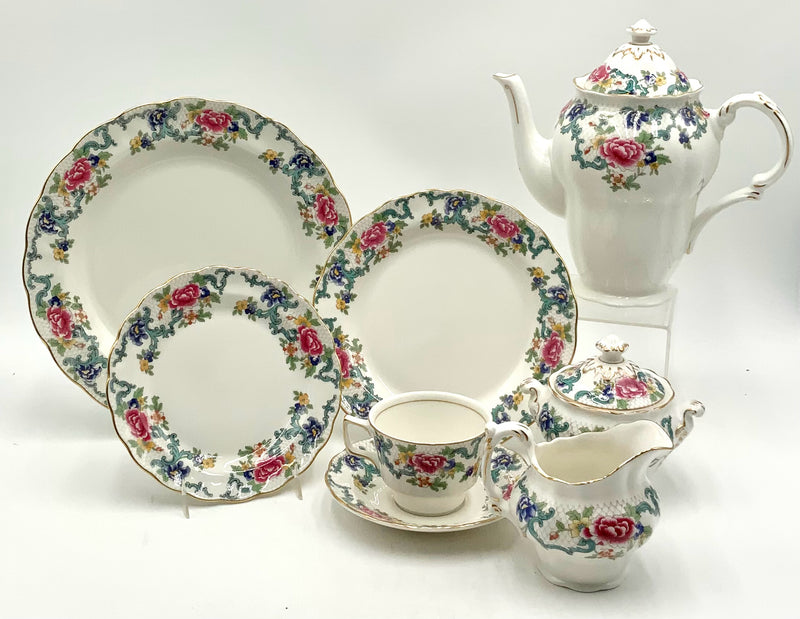 Royal Doulton Floradora Gold Service for 10 Plus Extras