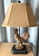 Gold Rooster Lamp