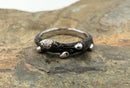 Stephen Dweck Oxidized Sterling Branch Fortuna Diamond Ring