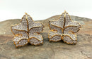 SWAROVSKI Gold Plated & Pave Crystal Clip-On Earrings