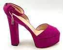 SEBASTION Purple Patent Leather Liscia Stiletto Bow Pumps 39