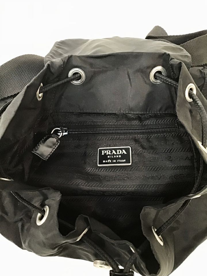 PRADA Vintage Black Tessuto Nylon Backpack AS IS