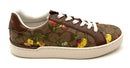 COACH Saddle Brown Signature Canvas & Floral Print Sneakers 8.5