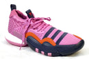 ADIDAS Purple Navy Stripe Orange Suede Trae Young Sneakers 10