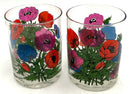Set/6 Georges Briard Floral Fantasy Old Fashioneds