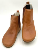 EARTHING HARMONY Tan Leather Copper Rivet Grounding Boots 7.5