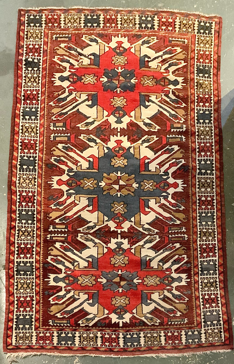 Vintage Handmade Turkish Wool Rug