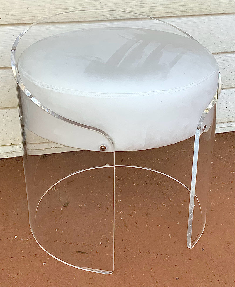 NEW Acrylic Vanity Stool