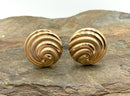 14kt Gold Swirl Design Earrings