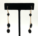 14kt Gold & Onyx Dangle Earrings