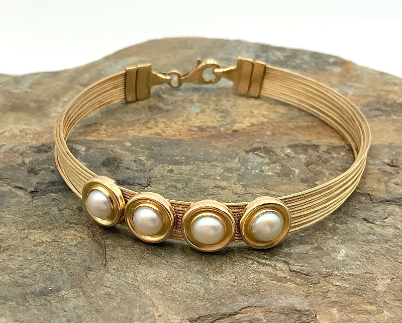 14kt Gold & Pearl Bracelet