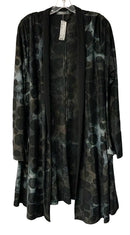 ALEMBIKA Black/Blue Tie Dye/Polka Dot L/S Duster