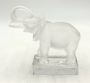 Lalique Crystal Elephant on Base