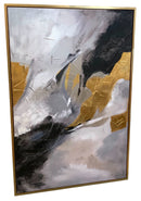Abstract on Canvas in Gold Frame