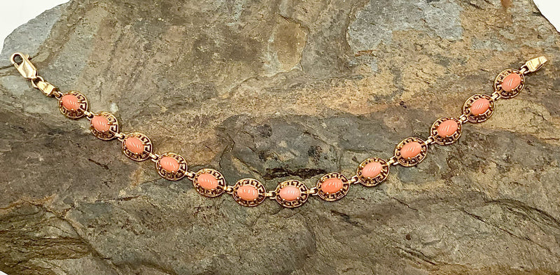 14kt Gold & Coral Bracelet