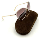 TOM FORD Gold/Cream Round Gradient Lense "Penelope" Sunglasses