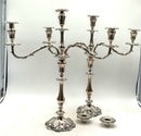 Pair of Vintage Silverplate Candelabras